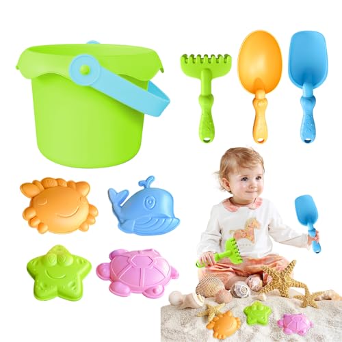 Générique Sandspielzeug-Set – -Set für Sandspiele – Buntes Bauschloss mit Formen, Eimer und Schaufeln für Jugendliche, Mädchen und Générique Sandspielzeug-Set – -Set für Sandspiele – Buntes Bauschloss mit Formen, Eimer und Schaufeln für Jugendliche, Mädchen und von Générique