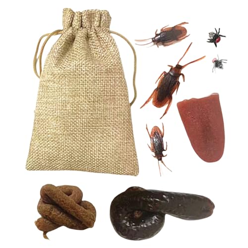 Générique Scherz-Set für – 10 Stück realistische Kakerlaken | Witzspielzeug Gadgets Falsche Kakas Insekten Aprilfisch Halloween Générique Scherz-Set für – 10 Stück realistische Kakerlaken | Witzspielzeug Gadgets Falsche Kakas Insekten Aprilfisch Halloween von Générique