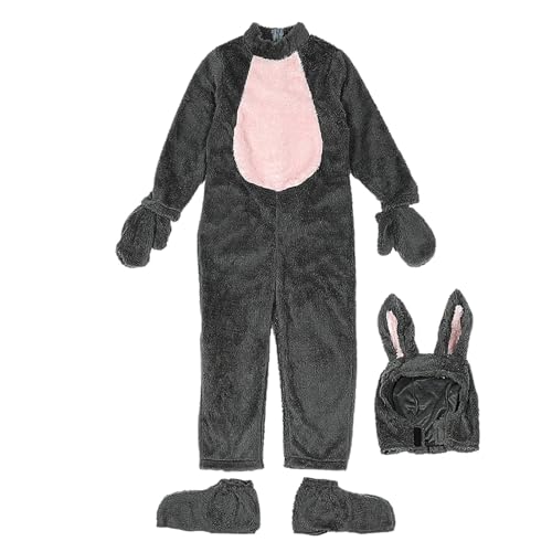 Générique Schlafanzug für , Kaninchen-Pyjamas | Osterhasenkostüm für bequemen Flanell-Pyjama mit Hasenohren, Tierkleidung, Stoff für Ostern Générique Schlafanzug für , Kaninchen-Pyjamas | Osterhasenkostüm für bequemen Flanell-Pyjama mit Hasenohren, Tierkleidung, Stoff für Ostern von Générique