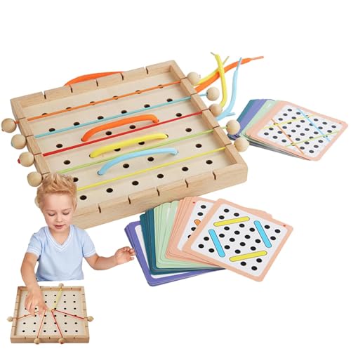 Générique Schnürspielzeug für Kleinkinder, Schnürspielzeug aus Holz – Reisespiel – Reisespielzeug für Feinmotorik, Lernaktivität, aus Holz für 3, 4 und 5 Jahre Générique Schnürspielzeug für Kleinkinder, Schnürspielzeug aus Holz – Reisespiel – Reisespielzeug für Feinmotorik, Lernaktivität, aus Holz für 3, 4 und 5 Jahre von Générique