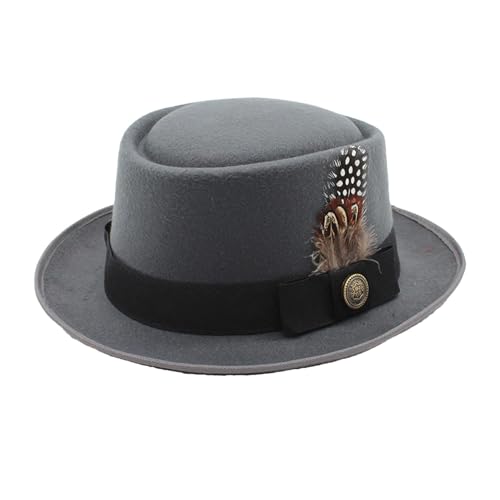 Générique Schwarzer Meloonenhut – breite Anwendung, Bayerischer Deutscher Hut für das Oktoberfest mit Feder | Bayerischer Hut geeignet für Lederhosen | Oktoberfest Hüte Herren | Kostüm-Embleme von Générique