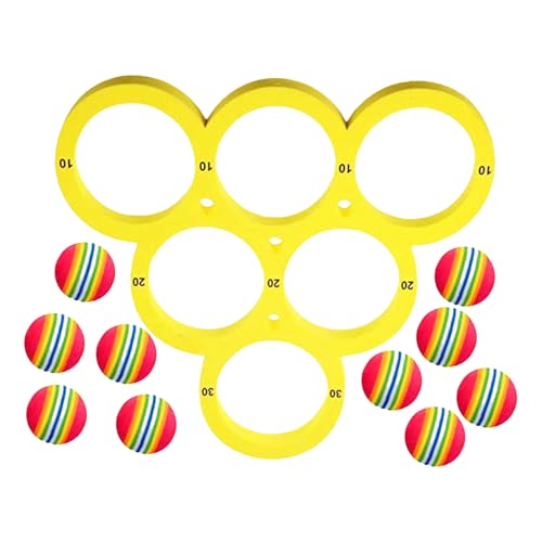 Générique Set aus EVA Ball TOW-EVA, Pool Target Toys | Wasserspiel für den Garten für Erwachsene und Kinder, Nachfrage nach Streu für Schwimmpartys, Spaß und Fähigkeiten von Générique