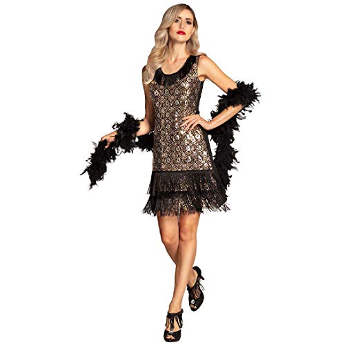 Boland 87113 - Erwachsenenkleid Flapper Peacock, Größe M, Charleston, Pfaumuster, Damenkostüm, 1920s, 20er Jahre, Mottoparty, Karneval Boland 87113 - Erwachsenenkleid Flapper Peacock, Größe M, Charleston, Pfaumuster, Damenkostüm, 1920s, 20er Jahre, Mottoparty, Karneval von Boland