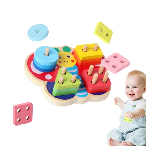 Générique Shape Matching Game, Cartoon Wooden Stacking Toys, Geometric Sorting Game, Engaging Learning Toy for Kids for Home and Kindergarten Ausbildung, 7,32 x 6,34 x 2,17 Zoll Générique Shape Matching Game, Cartoon Wooden Stacking Toys, Geometric Sorting Game, Engaging Learning Toy for Kids for Home and Kindergarten Ausbildung, 7,32 x 6,34 x 2,17 Zoll von Générique