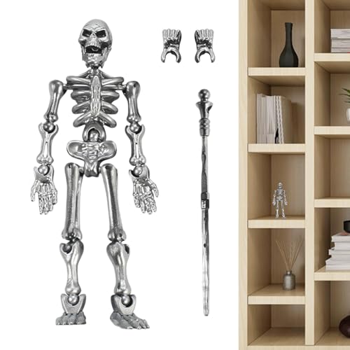 Générique Skeleton Action-Figur, bewegliche Figuren mit Dichtungen, Full Body Assembly Modell, flexible Dekoration, artikulierte Skeleton-Figur für Schreibtisch, Buchschelf und Halloween Crafts Générique Skeleton Action-Figur, bewegliche Figuren mit Dichtungen, Full Body Assembly Modell, flexible Dekoration, artikulierte Skeleton-Figur für Schreibtisch, Buchschelf und Halloween Crafts von Générique