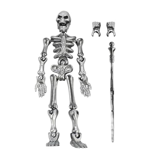 Générique Skeleton Figur, bewegliche Action-Figur, flexibel, 3-dimensionales Puzzle, Full Body Assembly Modell für Desktop Ornament Bookshelf Halloween Home Decoration Craft, ABS Générique Skeleton Figur, bewegliche Action-Figur, flexibel, 3-dimensionales Puzzle, Full Body Assembly Modell für Desktop Ornament Bookshelf Halloween Home Decoration Craft, ABS von Générique