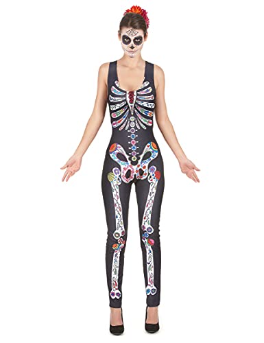 DEGUISE TOI Skelett-Kostüm für Damen - Día de los Muertos - Schwarz DEGUISE TOI Skelett-Kostüm für Damen - Día de los Muertos - Schwarz von DEGUISE TOI