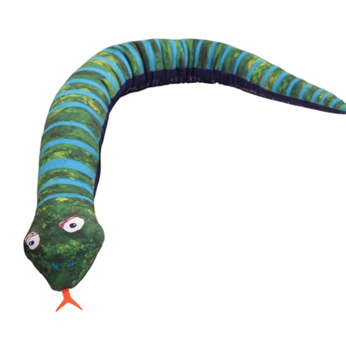Générique Snake aus Plüsch, Schlange aus Plüsch, Figurenspielzeug aus langem Plüsch, kuschelige Partybevorzugungen für und Mädchen, flauschige Puppen für Heimdekoration von Générique