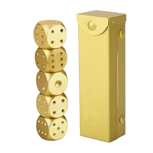 Générique Spielwürfel aus Metall, Würfel aus Legierung, Pokerwürfelspiel | kleines Würfelzubehör, Pokerwürfel aus Metall, tragbares Würfelspiel-Spielzeug für Tischspiele, Feiertage, Versammlungen Générique Spielwürfel aus Metall, Würfel aus Legierung, Pokerwürfelspiel | kleines Würfelzubehör, Pokerwürfel aus Metall, tragbares Würfelspiel-Spielzeug für Tischspiele, Feiertage, Versammlungen von Générique