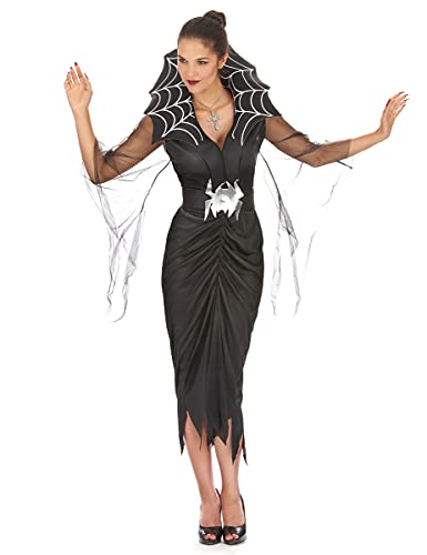 Generique - Spinnenfrau-Kostüm Halloween für Damen - Schwarz von Generique -