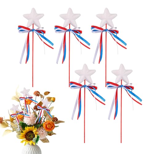 Générique Star Wand, Glittery Fairy Stick, bezauberndes Kostümzubehör, elegant, charmant, funkelndes Spielzeug (5 Pack), für Halloween, Pageant Theater, Parade Photoshoot von Générique