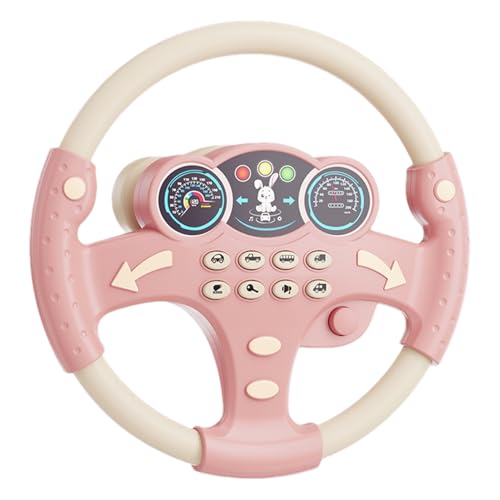 Générique Steering Wheel Toy, Pretend Driving Simulator, Music-Enabled Lernspielzeug, wiederaufladbarer Sound und Licht, 1 Pack mehrfarbig, tragbares Lernen für Reisen Générique Steering Wheel Toy, Pretend Driving Simulator, Music-Enabled Lernspielzeug, wiederaufladbarer Sound und Licht, 1 Pack mehrfarbig, tragbares Lernen für Reisen von Générique