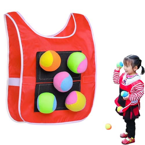 Générique Stick Ball Jacke, Kids Dodgeball Game, Soft Toss Balls, Adjustable Target Vest, Great for Backyard Play, Playground Fun and Eltern-Kild Bonding Aktivitäten, 5-teilig Générique Stick Ball Jacke, Kids Dodgeball Game, Soft Toss Balls, Adjustable Target Vest, Great for Backyard Play, Playground Fun and Eltern-Kild Bonding Aktivitäten, 5-teilig von Générique