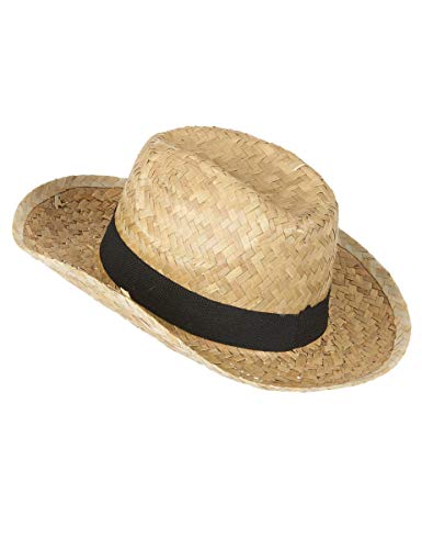 Generique - Strohhut Cowboy für Kinder - Schwarz Generique - Strohhut Cowboy für Kinder - Schwarz von Generique -