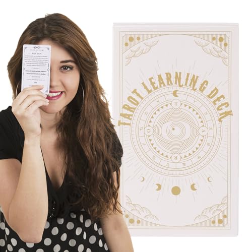 Générique Tarot Learning Deck, 11,9 x 5,9 cm, Meaning Prediction Cards, entzückendes 78 Sheets Wahrsagen, Tarot Deck Game, Kartenspielzeug, Full English Version für Home Family Games von Générique