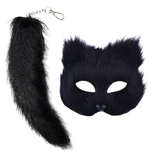 Générique Tier-Cosplay-Maskerade, Tier-Cosplay-Maskerade – Tierschwanz-Set, Tier-Rollenspiel-Kostüm, Cosplay-Outfit mit Fell Générique Tier-Cosplay-Maskerade, Tier-Cosplay-Maskerade – Tierschwanz-Set, Tier-Rollenspiel-Kostüm, Cosplay-Outfit mit Fell von Générique