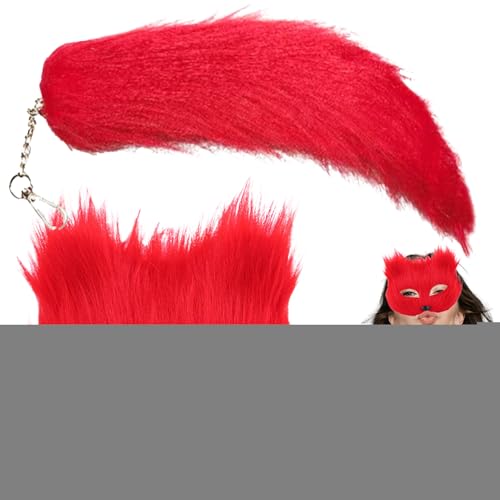 Générique Tier-Cosplay-Set für Mädchen, Tier-Cosplay-Kostüm-Set, Tierschwanz-Set | Tier-Rollenspiel-Kostüm, Pelztier-Outfit von Générique
