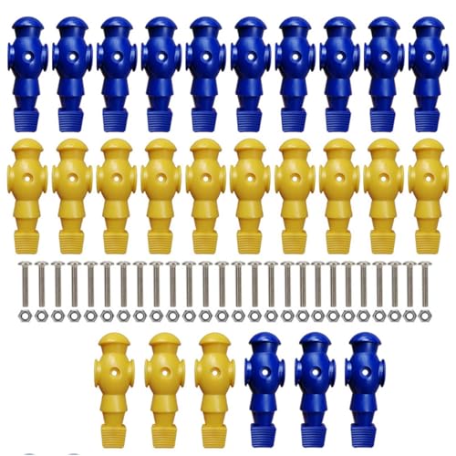 Générique Tischfußball für Herren, Tischfußball für Herren, Tischfußballmannstatue, 2 Farben, Fußballspieler, 26 x, Tischfußball-Komponenten, Spielzubehör für Fußballpfosten von 5/8 Zoll von Générique