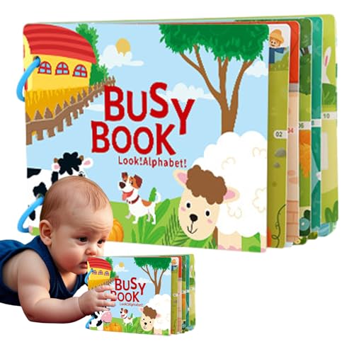 Générique Toddler Sticker Books, Letter Recognition Activity Book, Educational Sticker Workbook mit wiederverwendbaren Seiten, kreativer Lernspaß für Reisen, Schule, Zuhause, Outdoor von Générique