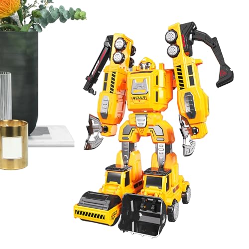 Générique Transforming Robot Toy, Lern-Action-Figur mit interaktiven Funktionen, 15,7 x 24,7 cm, kreative Spiel-Idee, ideal für Weihnachten Überraschung, lustiges Lernspiel für und Mädchen von Générique