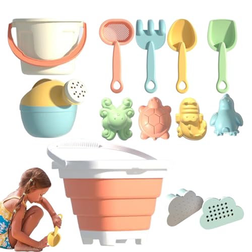 Générique Travel Sand Toys, Interactive Beach Playset for Kids with Bucket and Shovels, Fun Outdoor and Indoor Activity Tools for Lawn, Camping and Swimming Pool Games von Générique
