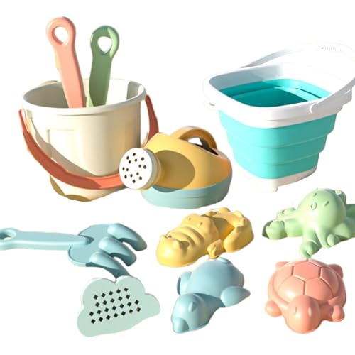 Générique Travel Sand Toys, Interactive Beach Playset for Kids with Bucket and Shovels, Fun Outdoor and Indoor Activity Tools for Lawn, Camping and Swimming Pool Games von Générique