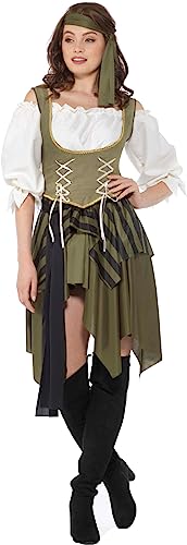 Generique - Verführerische Piratin Seeräuberin Damenkostüm grün XL Generique - Verführerische Piratin Seeräuberin Damenkostüm grün XL von karnivalcostumes