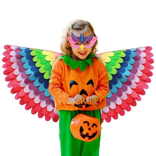 Générique Vogelflügel-Kostüm, zusammenklappbarer Vogelflügel, für den Test der Prüfung, buntes Pfau, Vogelflügel für Cosplay Générique Vogelflügel-Kostüm, zusammenklappbarer Vogelflügel, für den Test der Prüfung, buntes Pfau, Vogelflügel für Cosplay von Générique