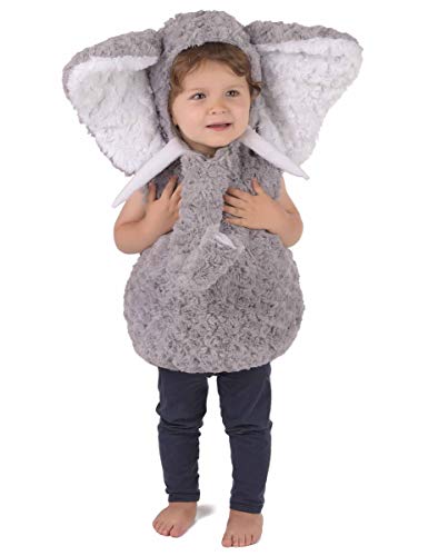 Weiches Elefanten-Kostüm für Kinder - Grau, Silber von Generique