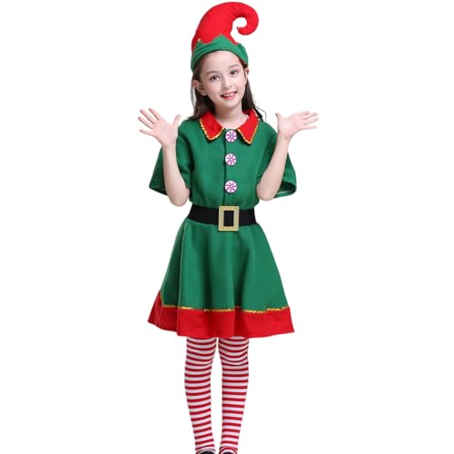Générique Weihnachtselfenkostüm, -Kostüm für - Hilfe des Weihnachtsmanns, festliches Outfit | Urlaubskleid für und Erwachsene, Cosplay-Kleidung für von Générique