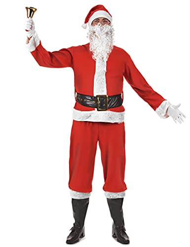 Generique - Weihnachtsmann-Kostüm Nikolaus Adventskostüm rot-Weiss - M / L von Generique -