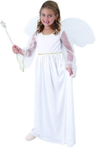 Generique - Weißes Engel Kostüm für Mädchen 134/140 (10-12 Jahre) von Generique -