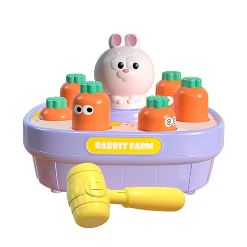 Générique Whack Mole Game for, Interaktives Frog Pounding Toy, Lernspielzeug, Hammering Spielset, 17,9 x 11,8 x 3,8 cm, buntes und engagiertes Design (Cartoon Chicken Mallet) für Geburtstage von Générique