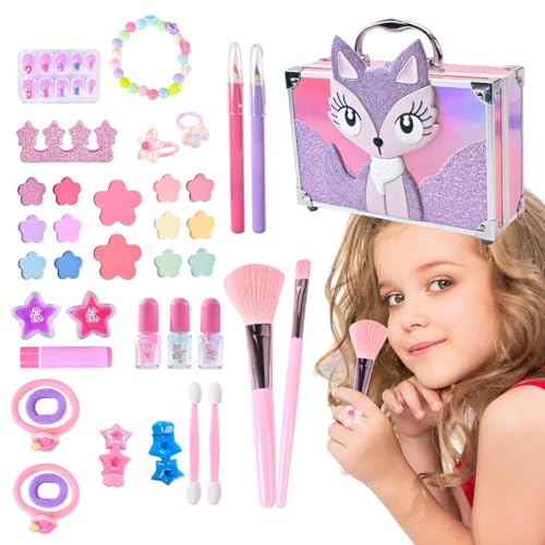 Girls Makeup Kit, Waschbares Makeup Set, sicheres Kosmetikspielzeug für Kinder, lustiges Kleinkind Make-Up Playset, Pretend Play Beauty Kit 10,24 x 6,3 x 3,39 Zoll für Zuhause und Outdoor Use Girls Makeup Kit, Waschbares Makeup Set, sicheres Kosmetikspielzeug für Kinder, lustiges Kleinkind Make-Up Playset, Pretend Play Beauty Kit 10,24 x 6,3 x 3,39 Zoll für Zuhause und Outdoor Use von Générique