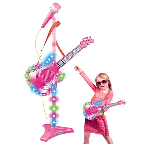 Gitarre und Mikrofon Set für Musikinstrumente zur Unterstützung der Musiklernmusik und ein buntes Mikrofon mit verstellbarer Halterung | perfekt Gitarre und Mikrofon Set für Musikinstrumente zur Unterstützung der Musiklernmusik und ein buntes Mikrofon mit verstellbarer Halterung | perfekt von Générique