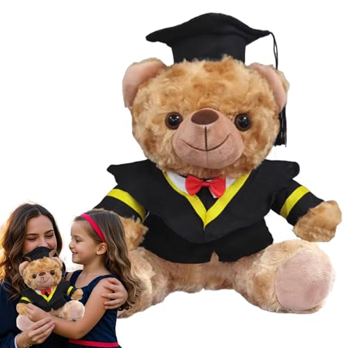 Graduation Graduation Teddybär Plüschtier | Kuscheltier für Absolventen | Weiche Plüschbörse mit leichtem Licht für Absolventen der College High School von Générique
