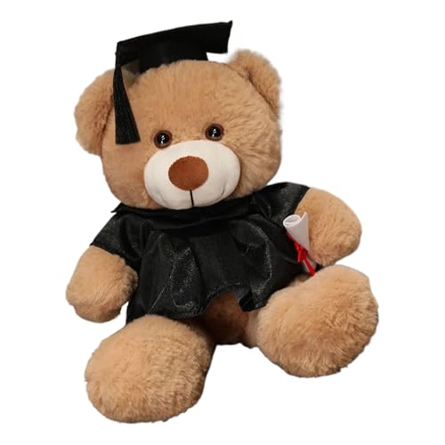 Graduierender Plüschbär – Teddybär mit , weiches Kissen | Tragbares und bequemes Spielzeug für Familie, Freunde, als Geschenk zum Feiern von Générique