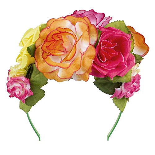 Boland 52219 - Blumen-Haarreif, Tiara mit bunten Blüten, Kopfschmuck, Accessoire, Kostüm, Karneval, Mottoparty Boland 52219 - Blumen-Haarreif, Tiara mit bunten Blüten, Kopfschmuck, Accessoire, Kostüm, Karneval, Mottoparty von Boland