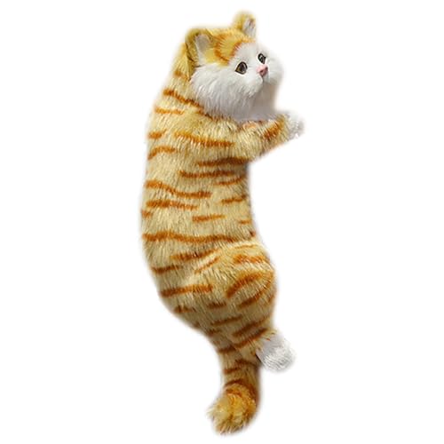 Hängendes Kätzchenspielzeug – Imitation Fell-Katzendekoration für die Wand zu Hause | Weiche und realistische Modellfigur für Haustiere, Geschenk für künstliche Katze Hängendes Kätzchenspielzeug – Imitation Fell-Katzendekoration für die Wand zu Hause | Weiche und realistische Modellfigur für Haustiere, Geschenk für künstliche Katze von Générique