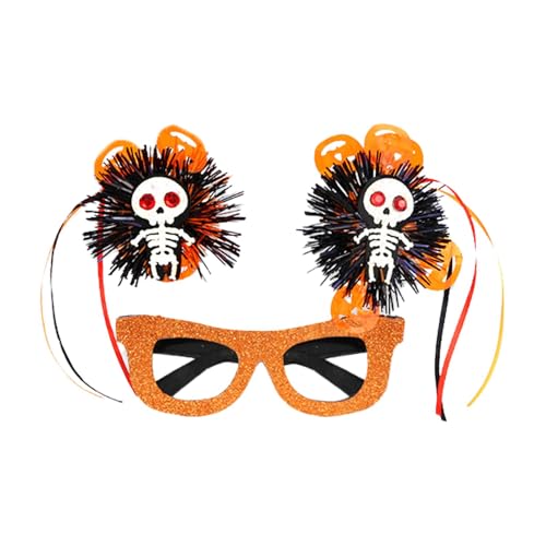 Halloween-Brille, Halloween-Brillenkostüm, Anziehbrille, bunte gestreifte Pompon-Brille, Halloween-Maskerade-Kostüm, lustiges Halloween-Thema, Kugelbrille Halloween-Brille, Halloween-Brillenkostüm, Anziehbrille, bunte gestreifte Pompon-Brille, Halloween-Maskerade-Kostüm, lustiges Halloween-Thema, Kugelbrille von Générique