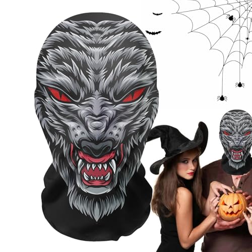 Halloween Geistermaske, gruselige böse Geistermaske, Horror Evil Ghost Mesh Maske für ein gruseliges Halloween-Kostüm, realistische und gruselige atmungsaktive Netzmaske für Cosplay Halloween Geistermaske, gruselige böse Geistermaske, Horror Evil Ghost Mesh Maske für ein gruseliges Halloween-Kostüm, realistische und gruselige atmungsaktive Netzmaske für Cosplay von Générique