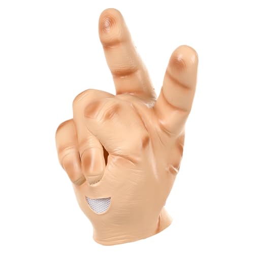 Halloween-Kopfmaske, die den ganzen Kopf bedeckt, mit Friedenssymbol für Erwachsene | Atmungsaktives Latexzubehör für Männer und Frauen auf Partys, Halloween, Karneval und Cospla Halloween-Kopfmaske, die den ganzen Kopf bedeckt, mit Friedenssymbol für Erwachsene | Atmungsaktives Latexzubehör für Männer und Frauen auf Partys, Halloween, Karneval und Cospla von Générique