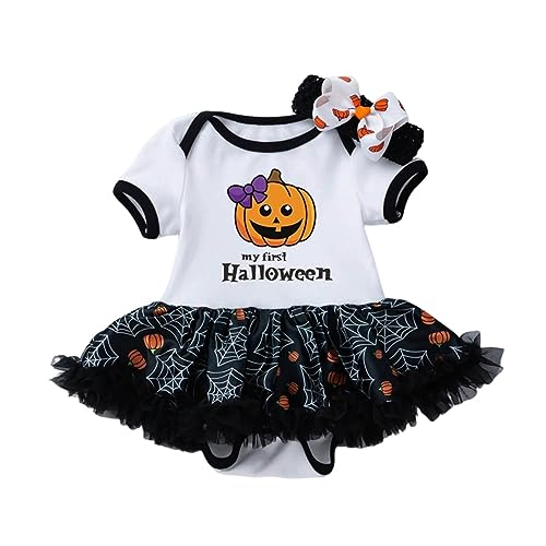 Halloween-Kostüm, Baby, Kleid, Bodysuit, kurzärmlig, bedruckt, Kürbis, Stirnband, Kostüm, Säugling, Mädchen, Verkleidung, Karneval, Halloween, Baby, Mädchen, Frühling, Herbst, Verkleidung T Hal Halloween-Kostüm, Baby, Kleid, Bodysuit, kurzärmlig, bedruckt, Kürbis, Stirnband, Kostüm, Säugling, Mädchen, Verkleidung, Karneval, Halloween, Baby, Mädchen, Frühling, Herbst, Verkleidung T Hal von Générique