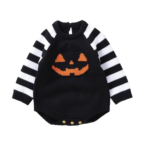 Halloween-Kostüm, Baby, Strickanzug, Streifen, lange Ärmel, Rundhalsausschnitt, Kostüm für Säuglinge, Mädchen, Jungen, Karneval, Verkleidung Halloween, Baby, Mädchen, Stil Ins Halloween-Kostüm, Baby, Strickanzug, Streifen, lange Ärmel, Rundhalsausschnitt, Kostüm für Säuglinge, Mädchen, Jungen, Karneval, Verkleidung Halloween, Baby, Mädchen, Stil Ins von Générique
