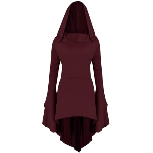 Halloween Kostüm Mittelalterliche Kleider für Damen, Retro, Hexe, mit Kapuze, Gothic, viktorianisch, Renaissance Cosplay, Karneval, Kostüm für Halloween, lange Kleider Halloween Kostüm Mittelalterliche Kleider für Damen, Retro, Hexe, mit Kapuze, Gothic, viktorianisch, Renaissance Cosplay, Karneval, Kostüm für Halloween, lange Kleider von Générique