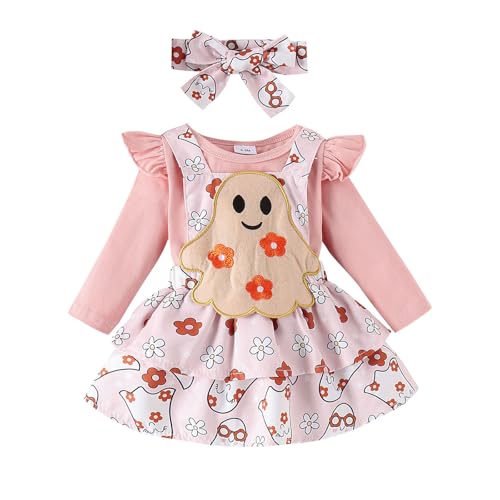 Halloween-Kostüm für Babys, Body, Rock, Träger, Stickerei, Kürbis, Geister, Kostüm, Baby, Mädchen, Kostüm, Halloween, Baby, Mädchen, mit weichem Stoff, Verkleidung T H Halloween-Kostüm für Babys, Body, Rock, Träger, Stickerei, Kürbis, Geister, Kostüm, Baby, Mädchen, Kostüm, Halloween, Baby, Mädchen, mit weichem Stoff, Verkleidung T H von Générique