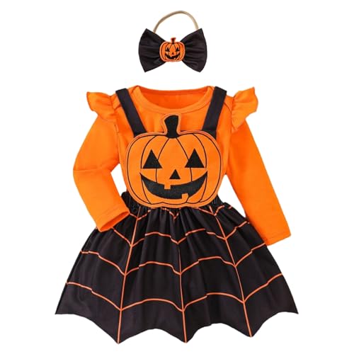 Halloween-Kostüm für Babys, Body, Rock, Träger, Stickerei, Kürbis, Kostüm, Baby, Mädchen, Kostüm, Halloween, Baby, Mädchen, mit Details, Verkleidung T Hal Halloween-Kostüm für Babys, Body, Rock, Träger, Stickerei, Kürbis, Kostüm, Baby, Mädchen, Kostüm, Halloween, Baby, Mädchen, mit Details, Verkleidung T Hal von Générique