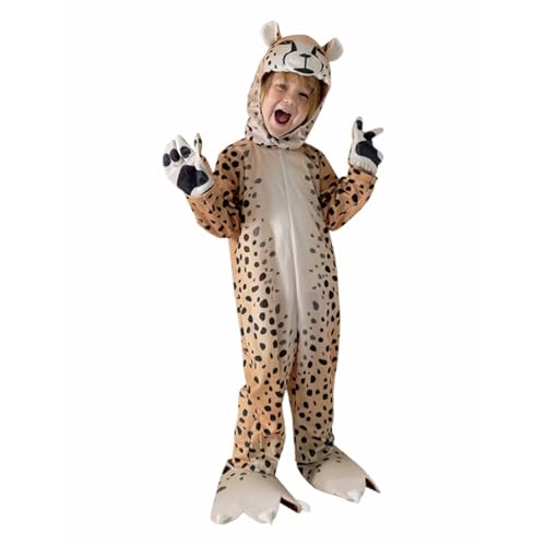 Halloween-Kostüm für Kinder, Pyjama, Leopardenmuster, für Karneval, Kostümpartys und Shows, für 3 bis 10 Jahre, Verkleidung für Kinder, Halloween Halloween-Kostüm für Kinder, Pyjama, Leopardenmuster, für Karneval, Kostümpartys und Shows, für 3 bis 10 Jahre, Verkleidung für Kinder, Halloween von Générique