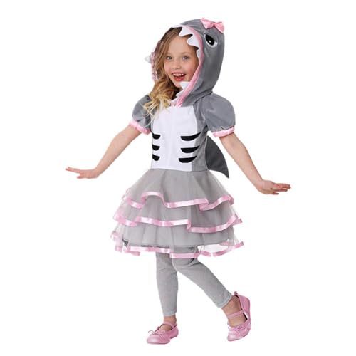 Halloween-Kostüm für Kinder, Pyjama, Tier, für Kostümpartys, Shows und Karneval, mit bequemer Kapuze, für 3 bis 10 Jahre, Verkleidung für Kinder, Halloween von Générique