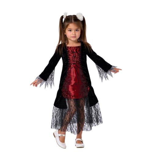 Halloween-Kostüm für Kinder, mittelalterliches Kleid, für Kostümpartys, Cosplay und Märchen, für Mädchen von 3 bis 12 Jahren, Verkleidung für Kinder, Halloween, T288 von Générique